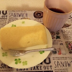 おぼえやすい分量で簡単シンプルロールケーキ❤